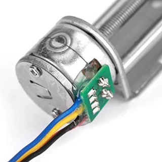 DC 12V slag 80mm aandrijving stappenmotor schroef 2-fase 4-draads stappenmotor met lineaire moer schuif voor DIY graveermachine
