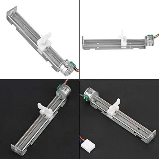 DC 12V slag 80mm aandrijving stappenmotor schroef 2-fase 4-draads stappenmotor met lineaire moer schuif voor DIY graveermachine