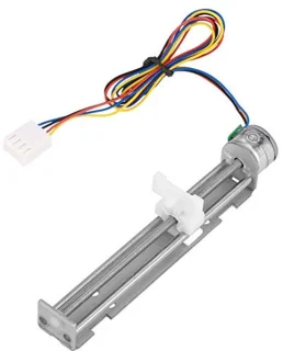 DC 12V slag 80mm aandrijving stappenmotor schroef 2-fase 4-draads stappenmotor met lineaire moer schuif voor DIY graveermachine