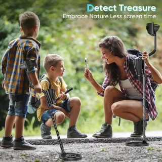 Metaaldetectoren Verstelbaar 33-43 Inch Hoge Precisie Waterdichte Metaaldetector met LCD-scherm voor Kinderen en Volwassenen Gouden Detector
