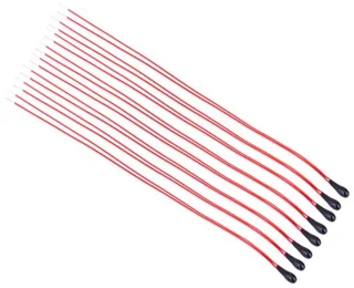 10st 1K / 5K / 10K Ohm MF52B thermistorweerstanden Hoge gevoeligheid met 60 mm geÃ«mailleerde draadtemperatuursensor (10 K)