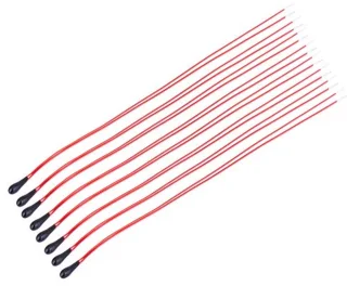 10st 1K / 5K / 10K Ohm MF52B thermistorweerstanden Hoge gevoeligheid met 60 mm geÃ«mailleerde draadtemperatuursensor (10 K)