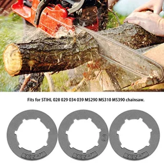 Pline 7 Tooth 325, 028 Av Super Chainsaw 20 Bar, 3 Pieces .325 7 Tooth Small Sprocket Rim Chain 3 Pieces .325 7 Tooth Small Sprocket Rim For 028 029 034 039