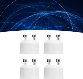 GU10 to MR16 Converter, Lamp Holder, Adapter Socket for LED and Halogen Bulbs, Pack of 4