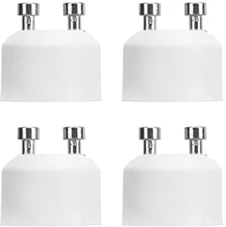 GU10 to MR16 Converter, Lamp Holder, Adapter Socket for LED and Halogen Bulbs, Pack of 4