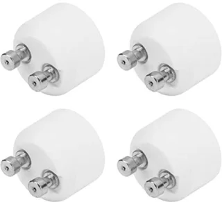 GU10 to MR16 Converter, Lamp Holder, Adapter Socket for LED and Halogen Bulbs, Pack of 4