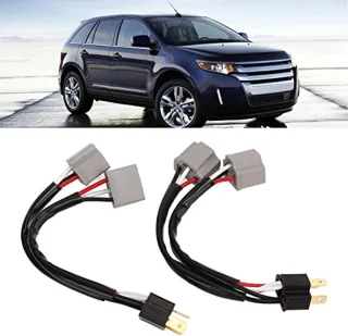 Headlight Splitter Wire, 2 Pieces 9003 H4 Headlights Wiring Harness Socket Adapter Male to Female 2 Way Splitter Wires for Truck Pickup LED Cable Plug