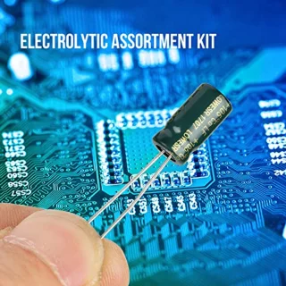 Assortiment elektrolytische condensatoren, 100 stuks 10 waarden 10V-63V 10uf-470uf Hoogwaardige audiocondensator voor de productie van audiocircuits