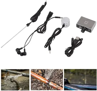 Water Leakage Detection, HY 929 Underground Water Pipe Leakage Monitor, 20000x Audio Magnification, Water Pipe Single Detector Accessory Kit with Earphone for Indoor and Outdoor