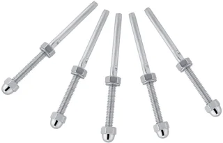 10-delig kabelrailsysteem schroefdraadbout montage terminal voor 1/8 kabeldekrail handomwikkeling roestvrijstalen kabelspanner