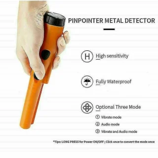 Mmgoqqt - Preciese Metalldetector - Handheld - Oranje - 360° Side Scan - Voor Goud Zilver Muntstukken