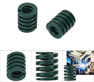 Garosa 2 stks OD 25mm ID 12.5mm Stempelveer Zware Lading Stempelveer Binnenlandse Schimmel Platte Draadveer Groen voor Sterven Machines Plastic Injectie(TH25*60mm),voorjaar
