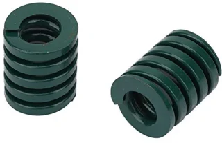 Garosa 2 stks OD 25mm ID 12.5mm Stempelveer Zware Lading Stempelveer Binnenlandse Schimmel Platte Draadveer Groen voor Sterven Machines Plastic Injectie(TH25*60mm),voorjaar