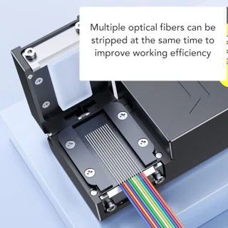 Thermische Glasvezelstripper, Oplaadbaar Stripgereedschap voor Automatische Verwarming, Temperatuurinstellingen met 8 Versnellingen, Langere Levensduur van de Batterij voor