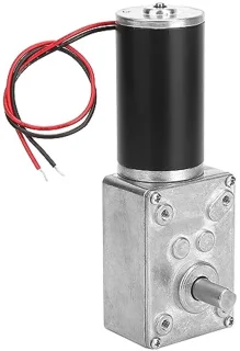 12 V 8 mm wormwielreductiemotor, geruisarme metalen tandwiel met hoge torsie, elektrische turbo-snelheidsreductiemiddel met kogellager (12 V 130 U/min)