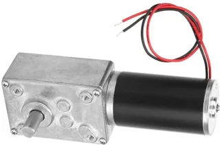 12 V 8 mm wormwielreductiemotor, geruisarme metalen tandwiel met hoge torsie, elektrische turbo-snelheidsreductiemiddel met kogellager (12 V 130 U/min)