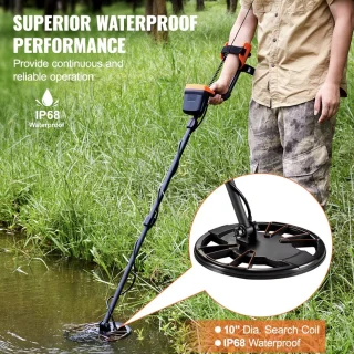 Metaaldetector - Voor kinderen - Voor volwassenen - Waterdicht - 10 inch diepte - LCD scherm - 7 Modi