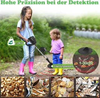 Multifunctionele Metaaldetector Set voor Kinderen en Volwassenen - Verstelbaar en Inclusief Accessoires
