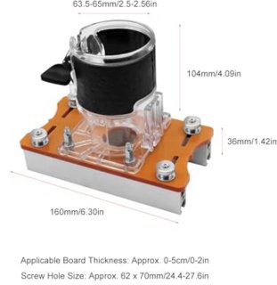 Wat vinden we goed aan de Houtfreesbasis, 2-in-1 houtfrees, gereedschapsset, houten palm-frees, freessleufhouder, 65 mm binnendiameter voor karabijnhaken, kastmeubels, houten kunststof platen