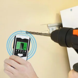 Multifunctionele Kabelzoeker voor Wand- en Metaaldetectie - 5-in-1 Scanner met LCD Scherm en Alarm