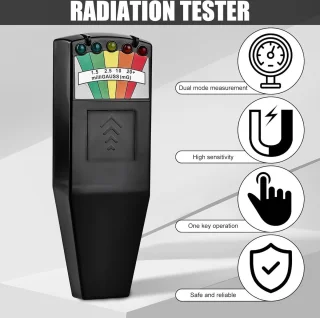 Mrs. Jones EMF-meter magnetisch veld 5 leds EMF draagbare stralingsdetector meetapparaat paranormaleapparatuur tester voor kantoor thuis spookjacht 50 Hz - 20.000 Hz .
