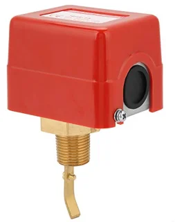 1/2 water/paddle stromingsschakelaar schroefdraad SPDT contacten rood (deels van RVS) voor het meten van de dynamische toestand van de vloeistof