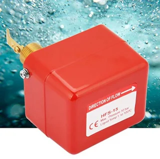 1/2 water/paddle stromingsschakelaar schroefdraad SPDT contacten rood (deels van RVS) voor het meten van de dynamische toestand van de vloeistof