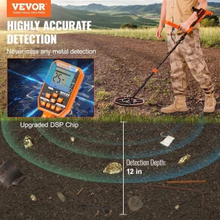 Professionele Metaaldetector met 7 Modi en 30cm Zoekspoel voor Duikdiepte tot 3m