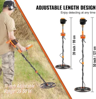 Professionele Metaaldetector met 7 Modi en 30cm Zoekspoel voor Duikdiepte tot 3m