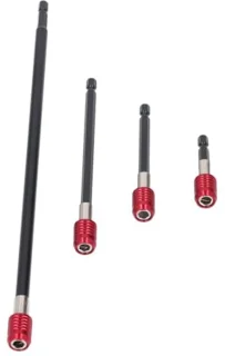 50 Mm, 100 Mm, 150 Mm, 300 Mm Boorverlengset, Constructie van Gelegeerd Staal, 1/4 Inch Zeskantschacht voor Snelle Installatie met GeÃ¯ntegreerde Structuur