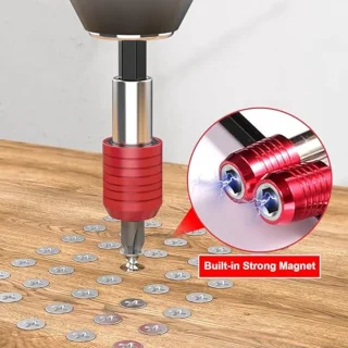 50 Mm, 100 Mm, 150 Mm, 300 Mm Boorverlengset, Constructie van Gelegeerd Staal, 1/4 Inch Zeskantschacht voor Snelle Installatie met GeÃ¯ntegreerde Structuur