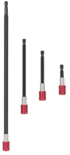 50 Mm, 100 Mm, 150 Mm, 300 Mm Boorverlengset, Constructie van Gelegeerd Staal, 1/4 Inch Zeskantschacht voor Snelle Installatie met GeÃ¯ntegreerde Structuur