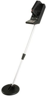 De Velleman Metaaldetector, waterdichte zoekspoel 16 cm, analoge meter, voor beginners, zoekdiepte 12 cm in één oogopslag