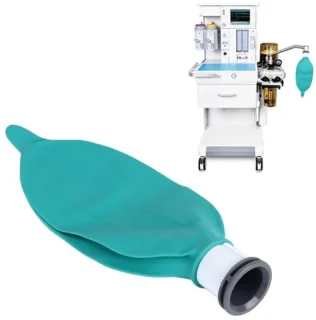 5 STKS NBR 0.5L Capaciteit Ademhalingszakken Herbruikbare Gasbag Set Ademtraining met 22mm Poort Binnendiameter voor Lab Ziekenhuis Gebruik