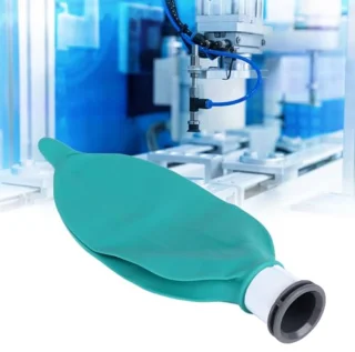 5 STKS NBR 0.5L Capaciteit Ademhalingszakken Herbruikbare Gasbag Set Ademtraining met 22mm Poort Binnendiameter voor Lab Ziekenhuis Gebruik