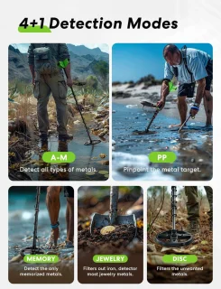 Professionele Metaaldetector Set met Waterproof Ontwerp en Nauwkeurige Pinpointer voor Volwassenen en Kinderen