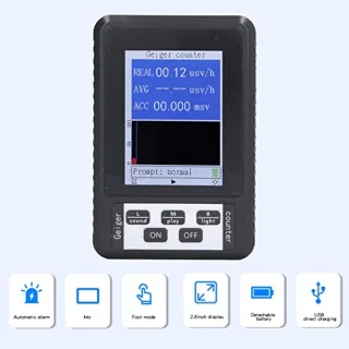 Mini Nuclear Radiation Detector For Home, Portable Portable Geiger Counter With LCD Screen, Enhanced Beta Range X Ray Monitor, High Sensitivity
