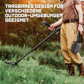 Metaaldetector voor volwassenen en kinderen - draadloze waterdichte gouddetector met LCD-display, 10 inch spoel en 4 detectiemodi