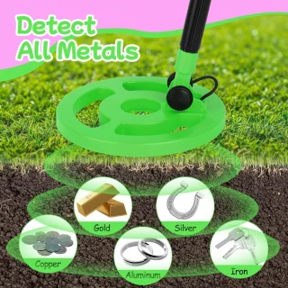 Metaaldetector voor kinderen - Metaaldetector - Voor Kinderen en Volwassenen - Verstelbare Hoogte - Waterdicht - Lichtgewicht -
