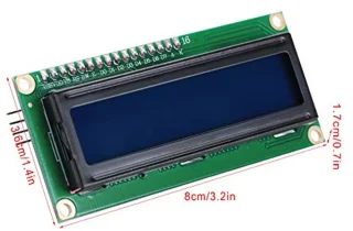 1pc IIC / IC2-interface LCD1602 LCD-displayadapterkaartplaatplaatmodule 5V monitorvoeding
