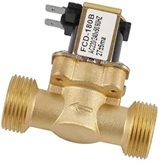Normal Brass Sprinkler 12 Electric G34 2 Way Water Inlet NC Normally Closed Pressure Electric Solenoid Valve AC 220V Fcdâ€‘180B