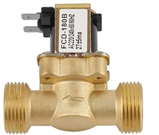 Normal Brass Sprinkler 12 Electric G34 2 Way Water Inlet NC Normally Closed Pressure Electric Solenoid Valve AC 220V Fcdâ€‘180B