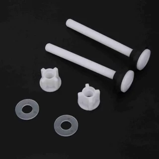 Schroef Set Professionele Veroudering Resistente Uitstekende Hardheid Stabiele Lichtgewicht Rubber Schroeven Wc Dichtstool Watertank Bevestigingen Montage Accessoire