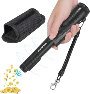Metaaldetector met Pinpointer en 360° Scan voor Draagbaar Gebruik - Waterdichte Handmetaaldetector met Geluid en Trilling