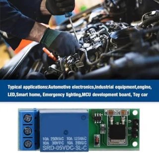 Low Pulse Trigger Board Mini flip-flop vergrendelingsrelaismodule Bistabiele zelfborgende schakelaar 6-24 V voor huishoudelijke apparaten