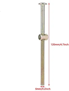 10x M6x120 mm meubelschroeven met vatmoeren