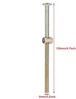 10x M6x120 mm meubelschroeven met vatmoeren