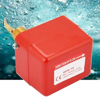 1/2 paddle stromingsschakelaar schroefdraad rood