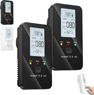 4-in-1 detector omgevingsmonitor zwart