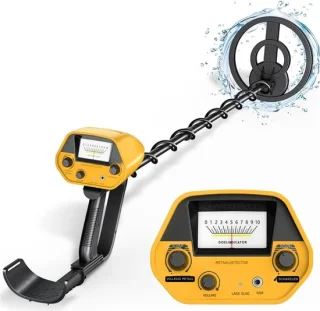 AHD metaaldetector professioneel geel